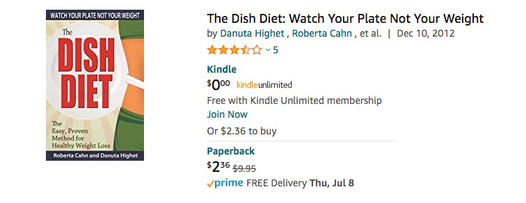 dish diet cover on amazon